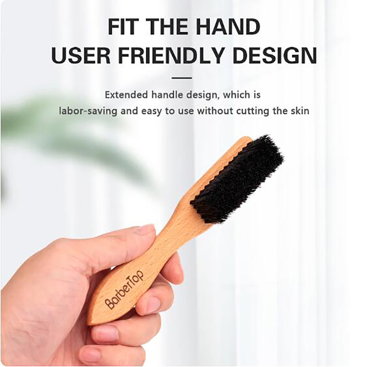 Men'S Grooming Hair - Escova de barba com cerdas de
