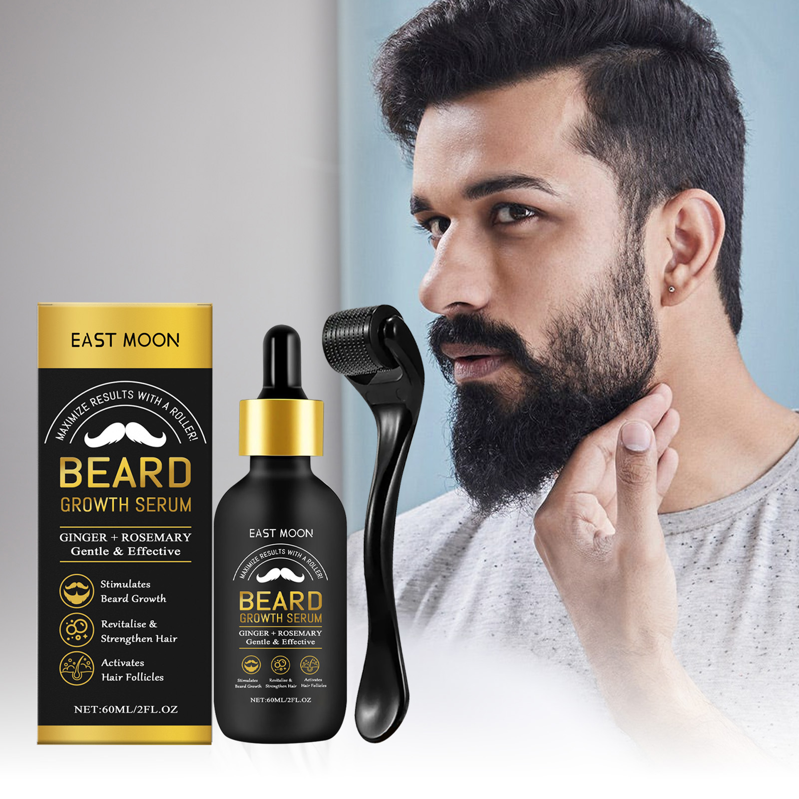Men'S Grooming Tonic - Óleo para Crescimento de Barba com
