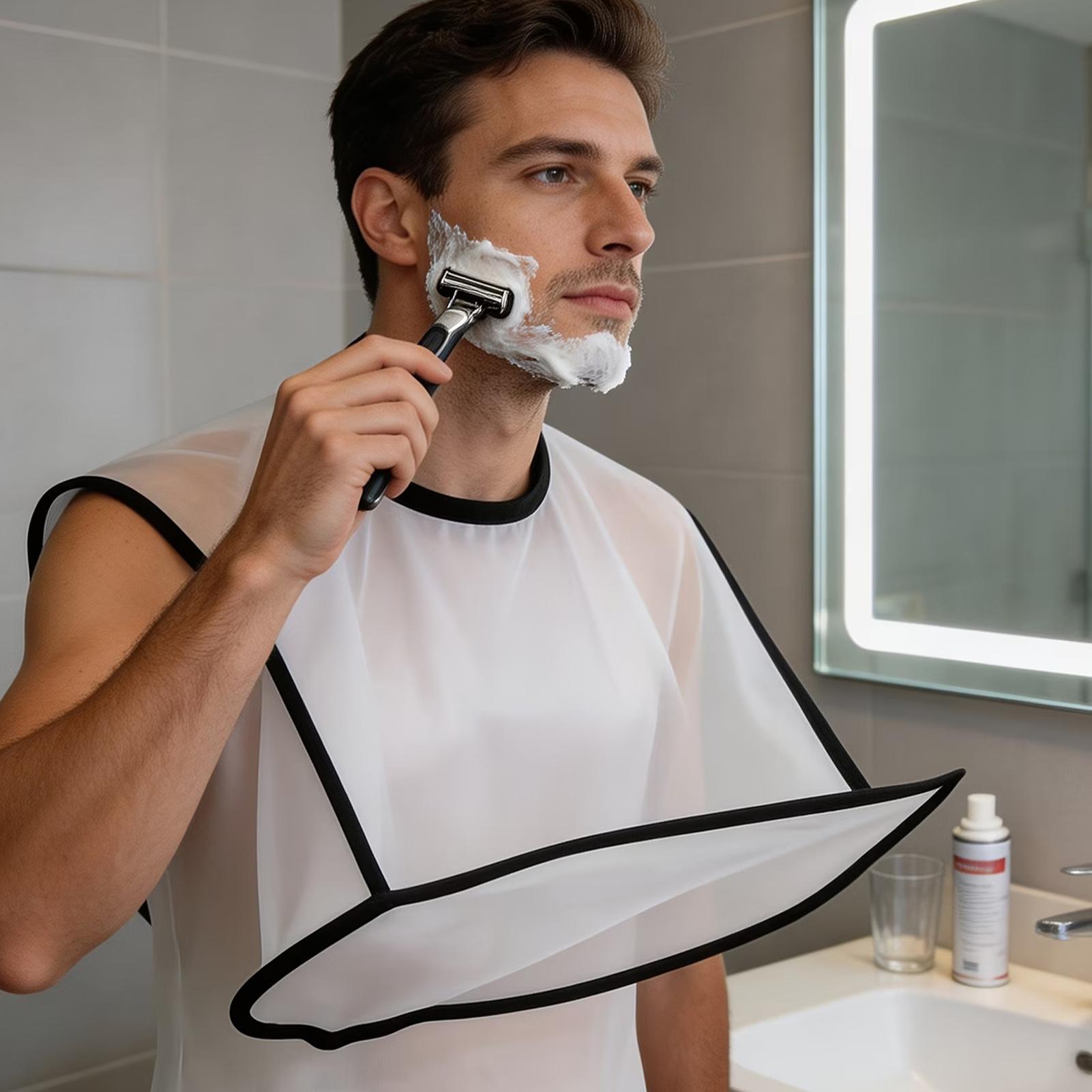 Men Grooming Home - Avental Dobrável para Barba e Bigode,