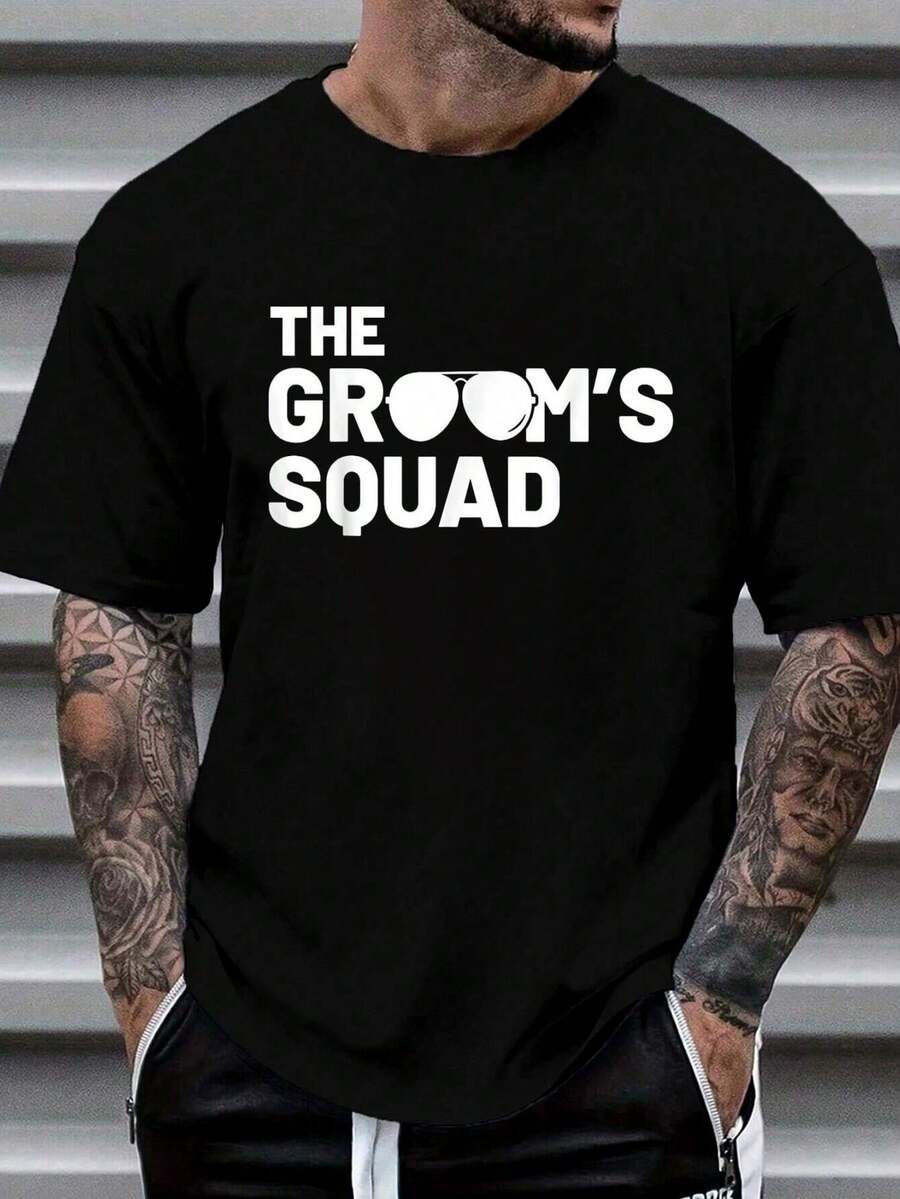 Men Grooming Home - Camiseta Masculina 100% Algodão para Padrinhos