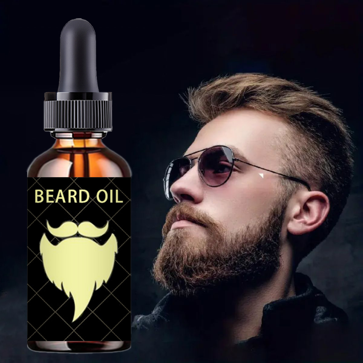 Men'S Grooming Tonic - 100% natural acelerar o cabelo facial