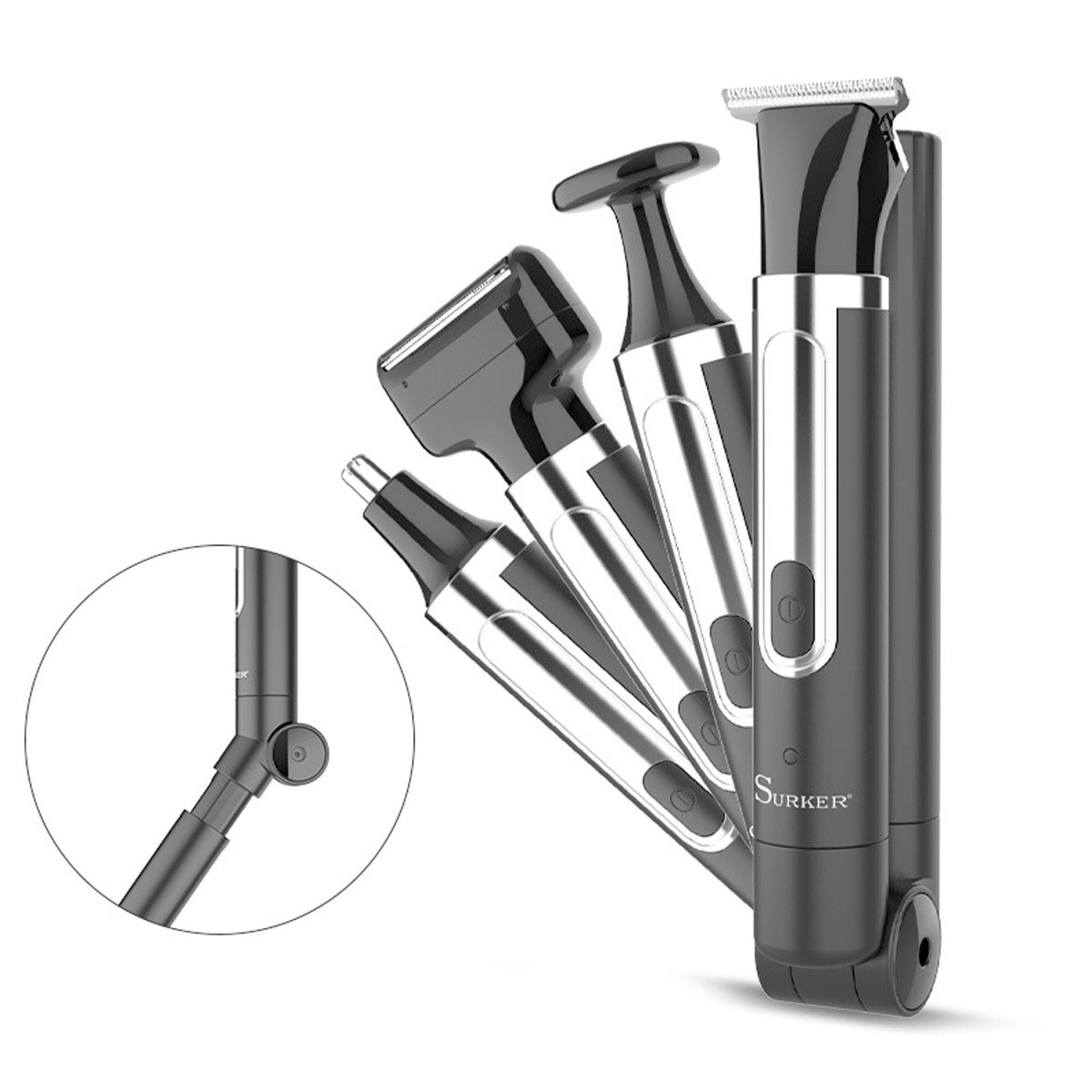 Men Grooming Home - Surker 4 em 1 barbeador para