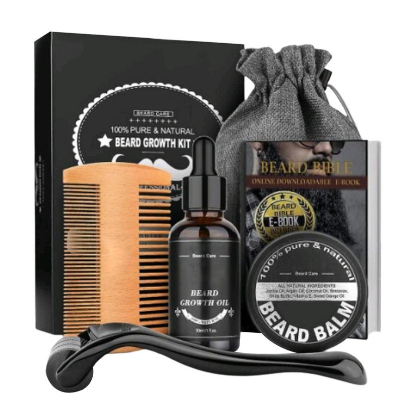 Men'S Grooming Tonic - Conjunto de barba para homens, 5