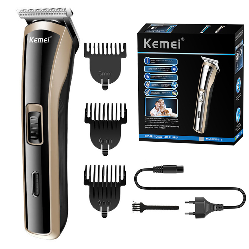 Men'S Grooming Tool - Kemei-Clipper de cabelo sem fio elétrico