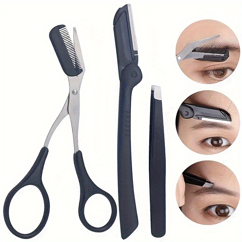 Grooming Men'S Eyebrows - 3 pçs conjunto kit de sobrancelha