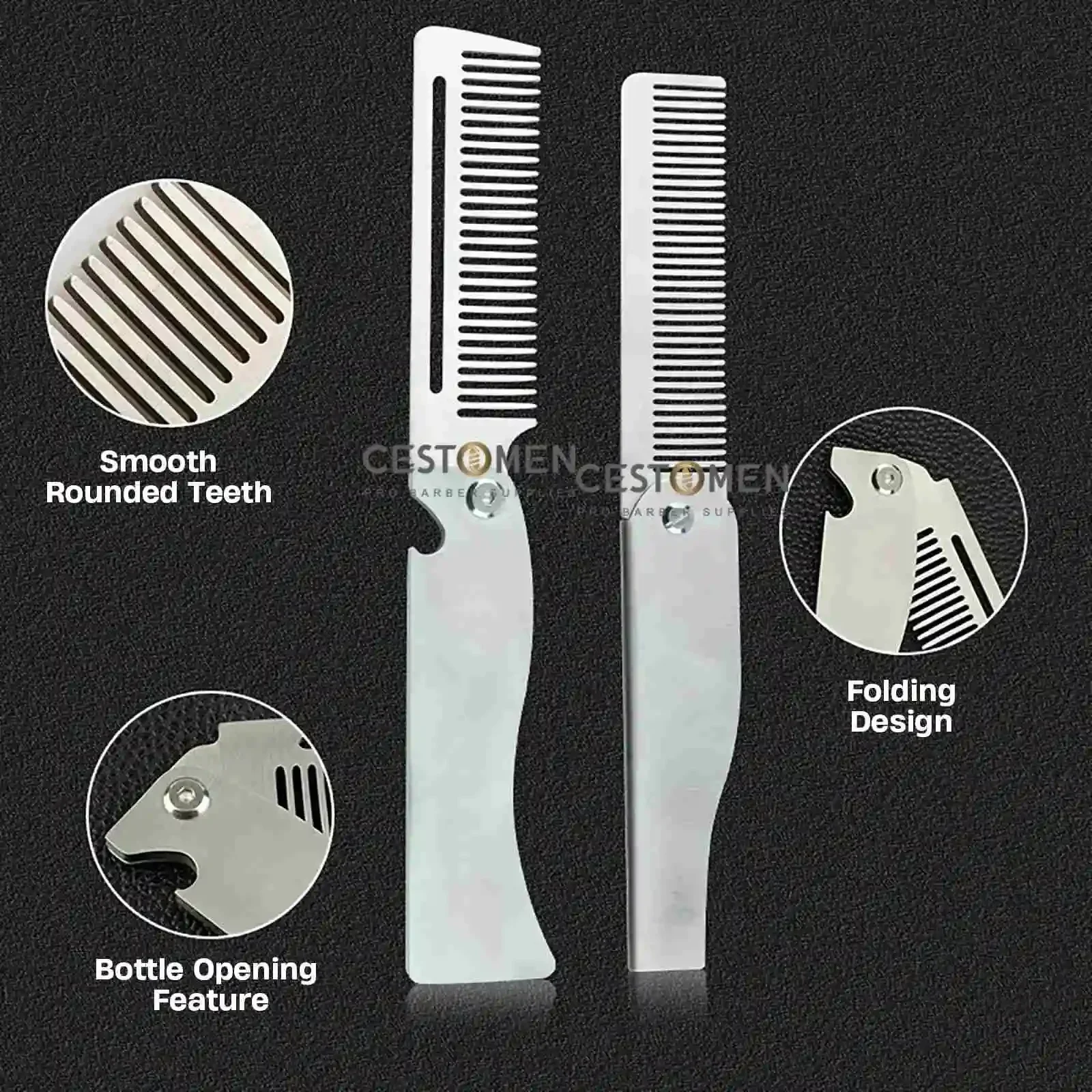 Novo tipo 1/2 pçs pentes de aç - Men'S Grooming Hair avaliação e preço