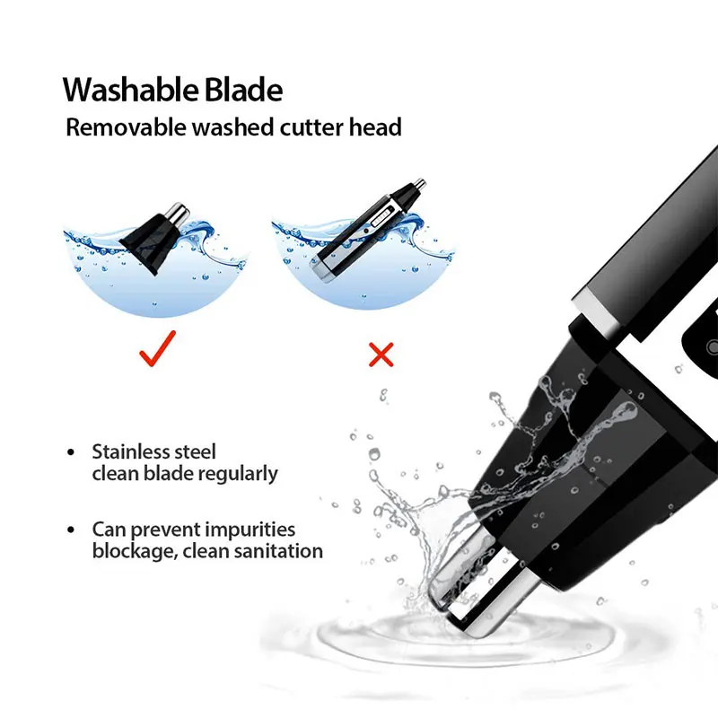 Kemei recarregável elétrico tu - Men'S Grooming Ear Hair avaliação e preço