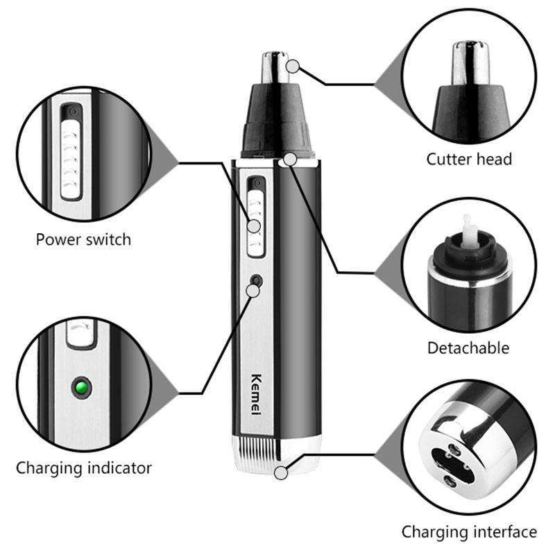 Keme-4in 1 Recarregável Nose H - Men'S Grooming Ear Hair avaliação e preço